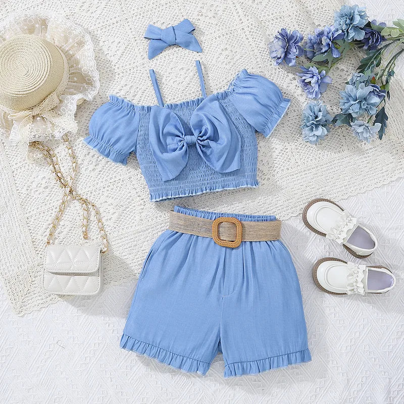 Off-Shoulder Bow Set